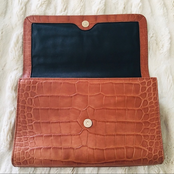 Club Monaco Croc skin Clutch bag - Picture 3 of 5
